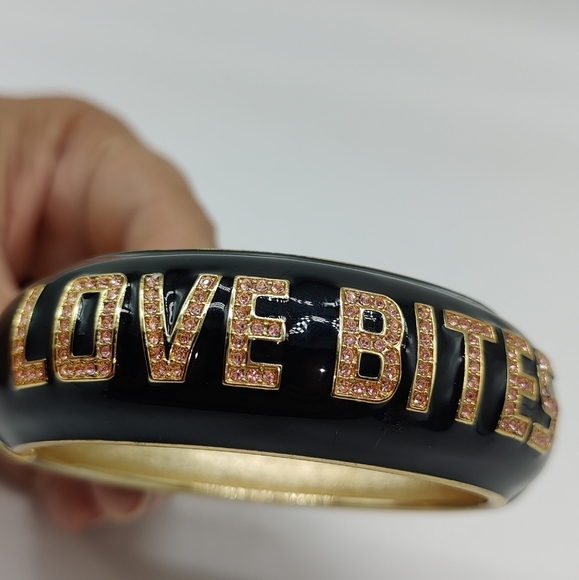 SOLD LOVE BITES BETSEY JOHNSON Spring Cuff Statement Bracelet - Picture 3 of 10